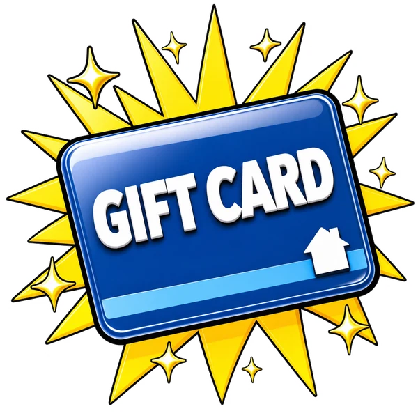 Blue gift card
