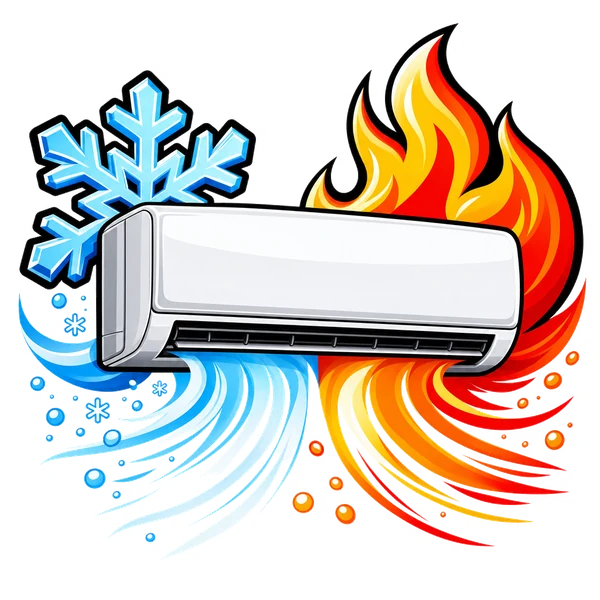 Mini-split heat and AC unit