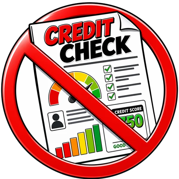 Credit check crossed out
